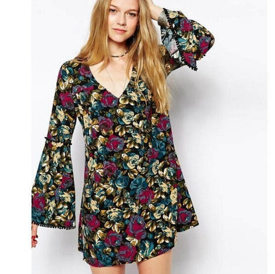 Vestido Túnica Floral Renda - Loja Style Me