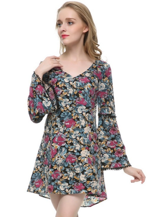 Vestido Túnica Floral Renda - Loja Style Me