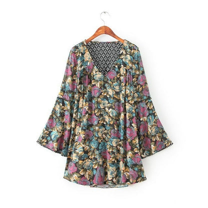 Vestido Túnica Floral Renda - Loja Style Me