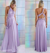 Vestido de Festa Longo Alças de Amarrar lilas