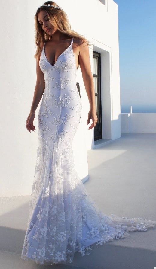 Vestido branco store simples de noiva
