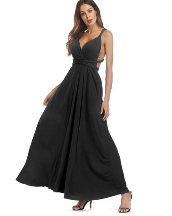 Vestido de Festa Longo Al as de Amarrar Infininty Style Me