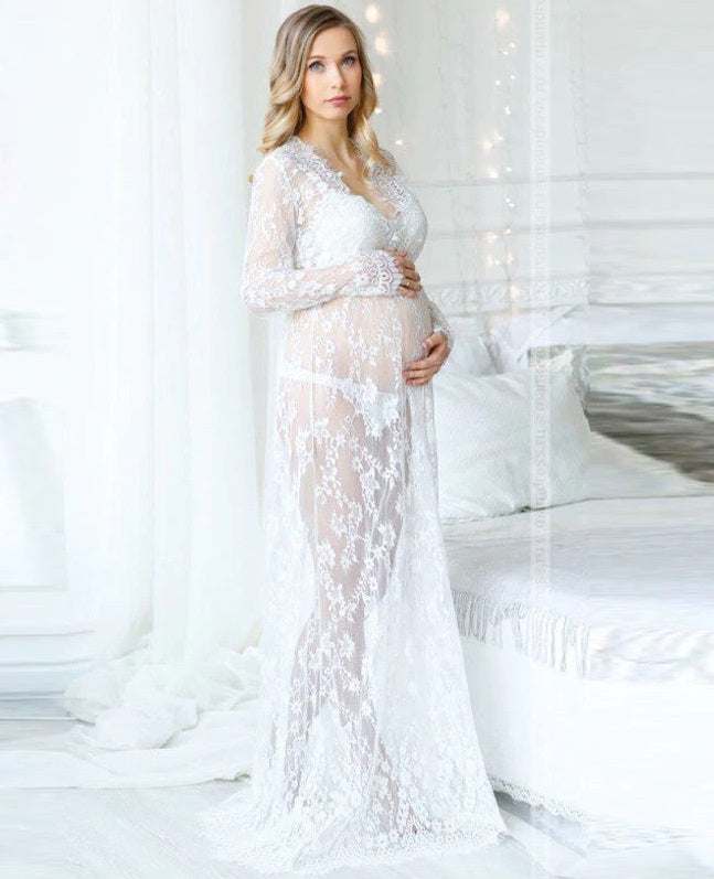 Vestido shop transparente renda