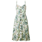 Vestido Modern Pin Up Midi Alça Fina