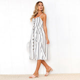 Vestido Modern Pin Up Midi Alça Fina