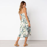Vestido Modern Pin Up Midi Alça Fina
