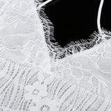 Vestido de Renda Curto Costas c/ Amarrações
