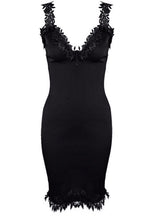 Vestido c/ Renda Tubinho Alcinha Curto