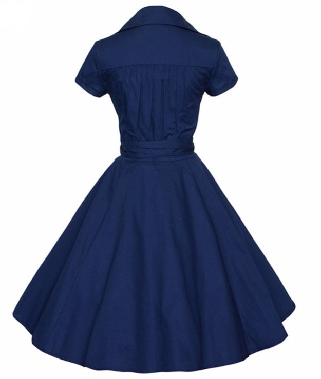 Vestido Retrô Midi Rodado