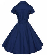 Vestido Retrô Midi Rodado