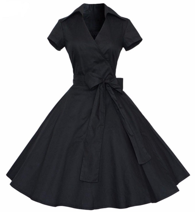 Vestido Retrô Midi Rodado