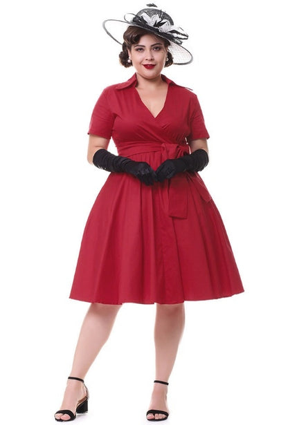 Vestido Retrô Midi Rodado