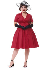 Vestido Retrô Midi Rodado