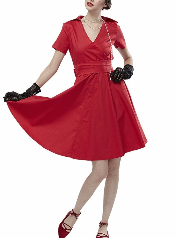 Vestido Retrô Midi Rodado