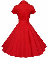 Vestido Retrô Midi Rodado