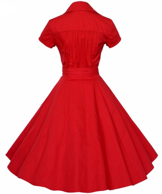 Vestido shop retro vermelho