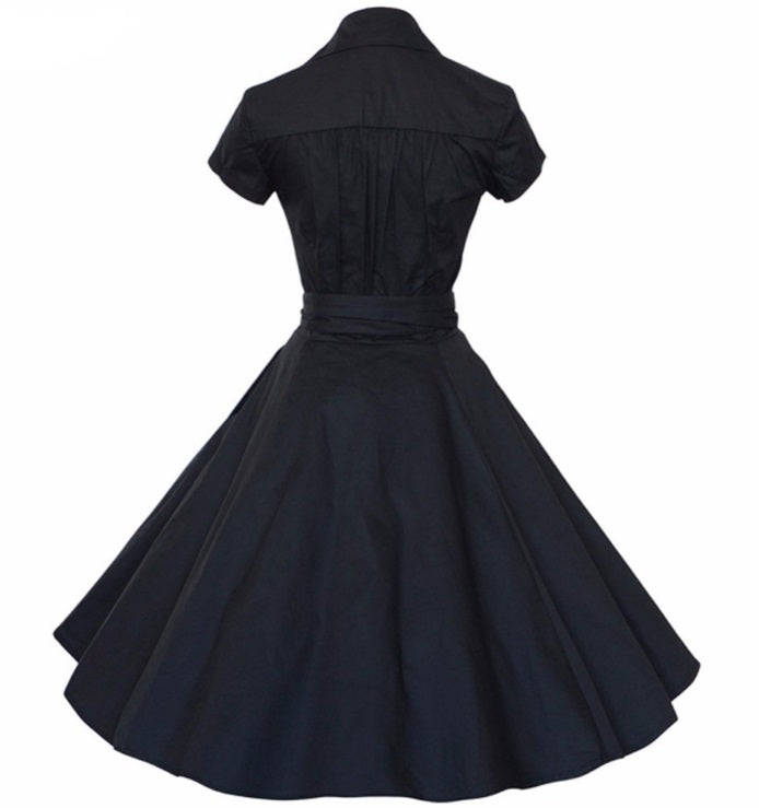 Vestido Retrô Midi Rodado