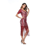 Vestido Tubinho de Festa de Renda Franja