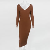 Vestido Tricot Tubinho Midi Ombro a Ombro - Loja Style Me