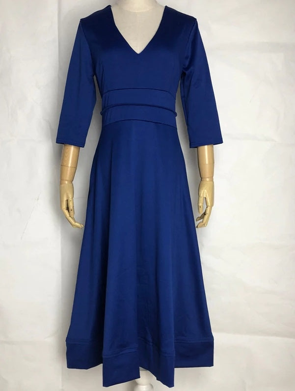 Vestido Midi Vintage Manga 3/4