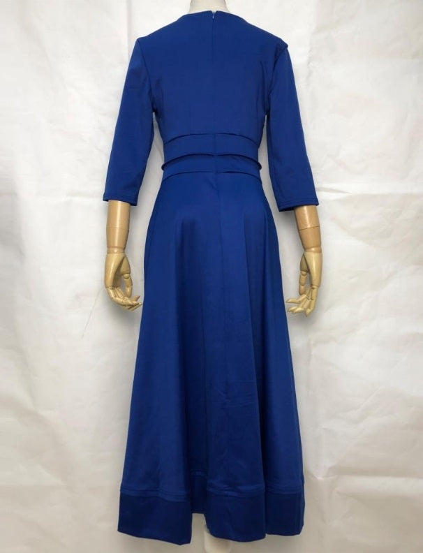 Vestido Midi Vintage Manga 3/4