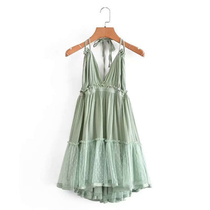 Vestido Boêmio Costas Nuas com Tule - Loja Style Me