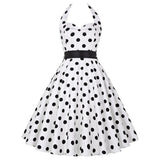 Vestidos Pinup Midi Estampa Bolinhas Frente Única