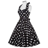 Vestidos Pinup Midi Estampa Bolinhas Frente Única